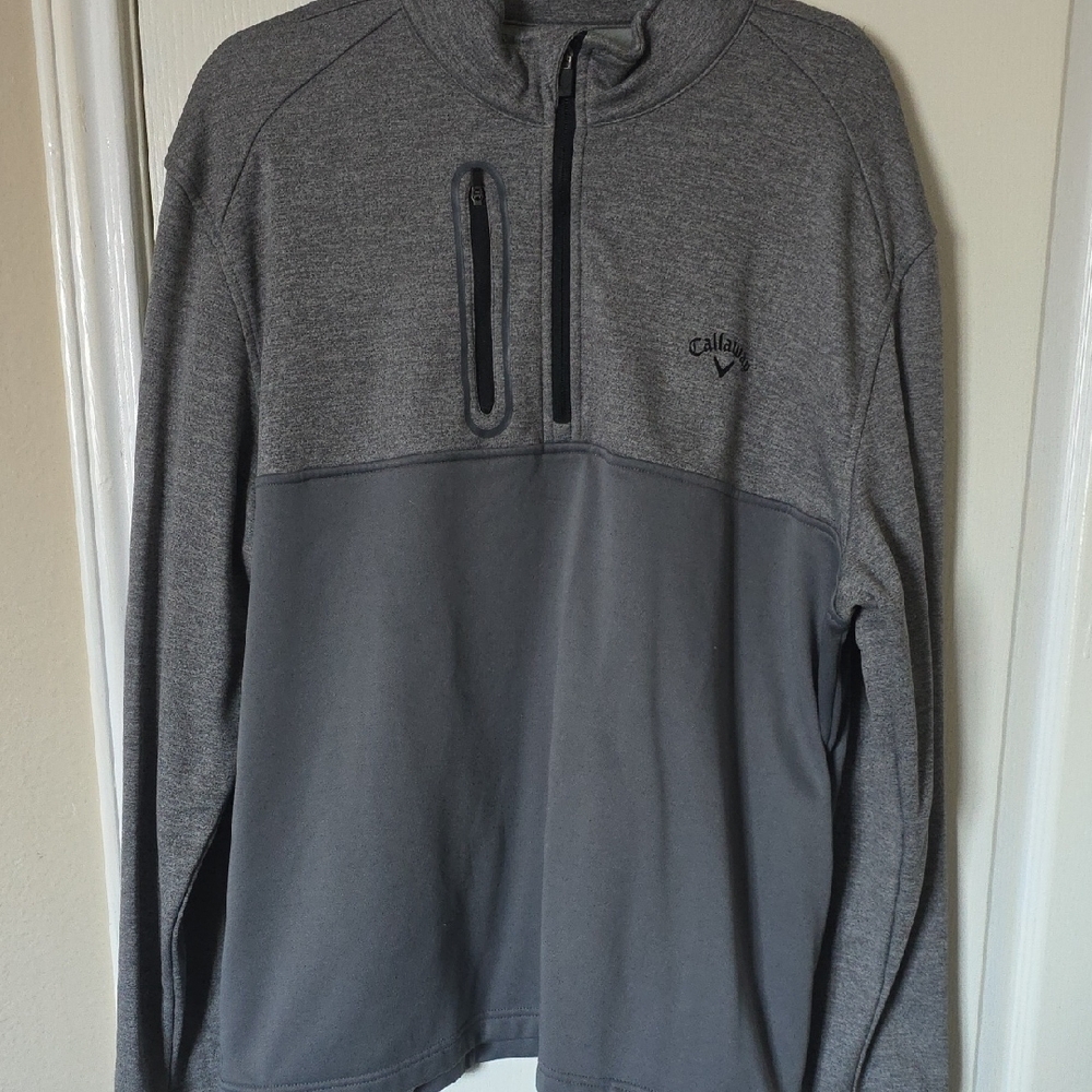 Callaway Charcoal and Slate Quarter-Zip Pullover